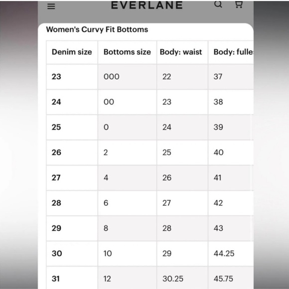 Everlane The Curvy 90’s Cheeky Straight Jean Size 30 (10) Organic Cotton NWOT - Picture 11 of 12